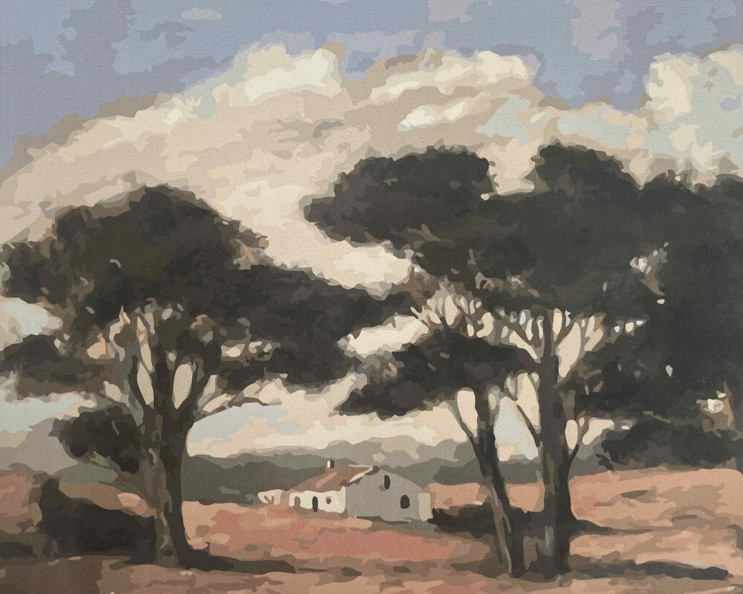 A Cape Cottage in a Landscape with Trees