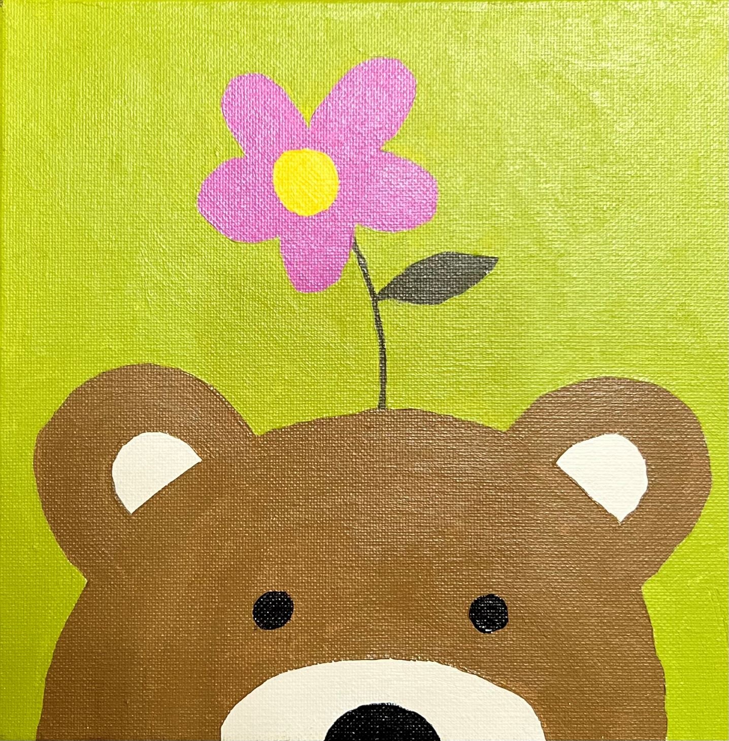 Bear and Flower