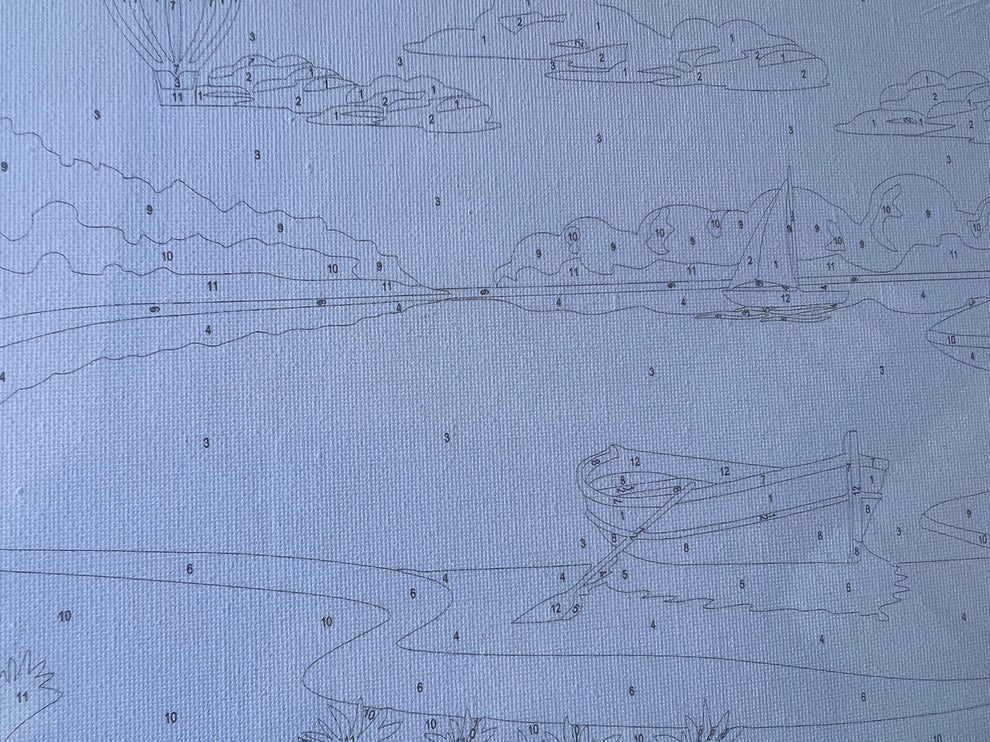 Boats and Balloon Paint by Numbers