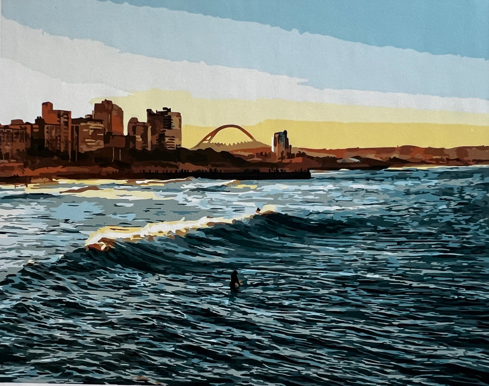 Durban Beach Paint by Numbers