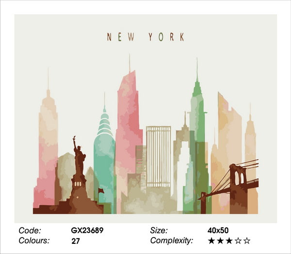New York Paint by Numbers