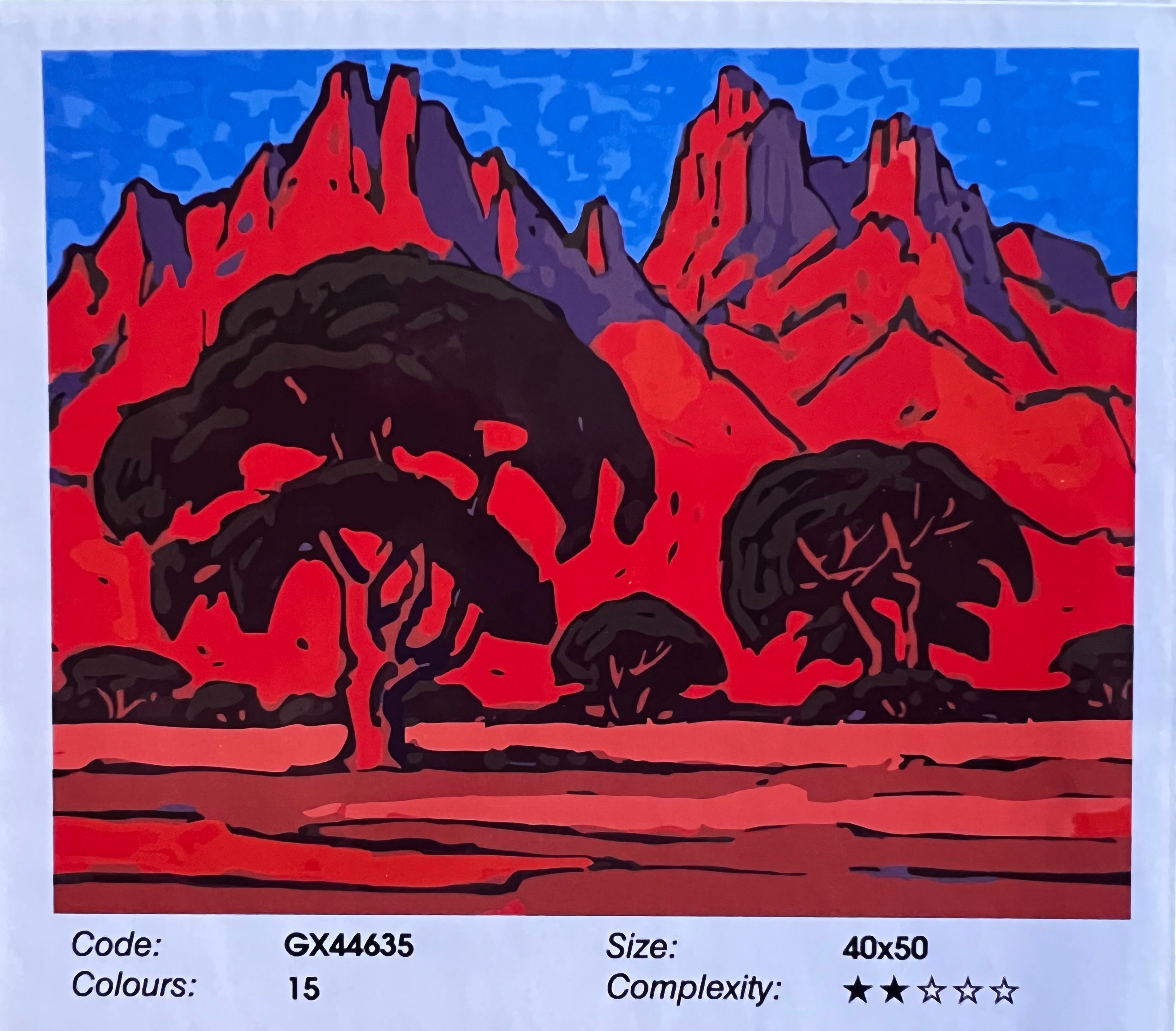 Pierneef Red Mountains Paint By Numbers Pierneef Red Mountains Paint By Numbers