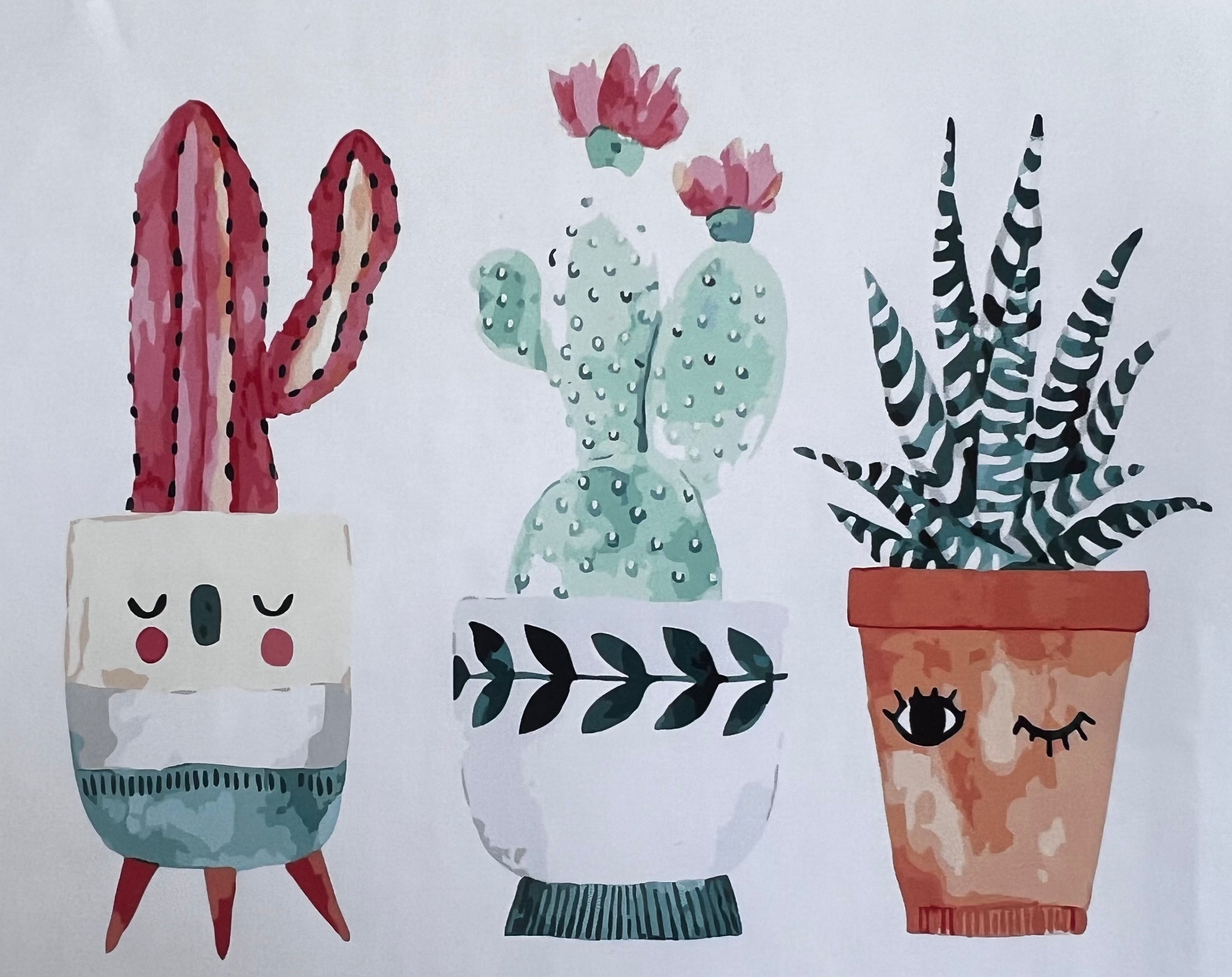 Pretty Pots – Paint by Numbers