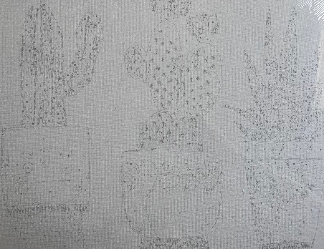Pretty Pots – Paint by Numbers