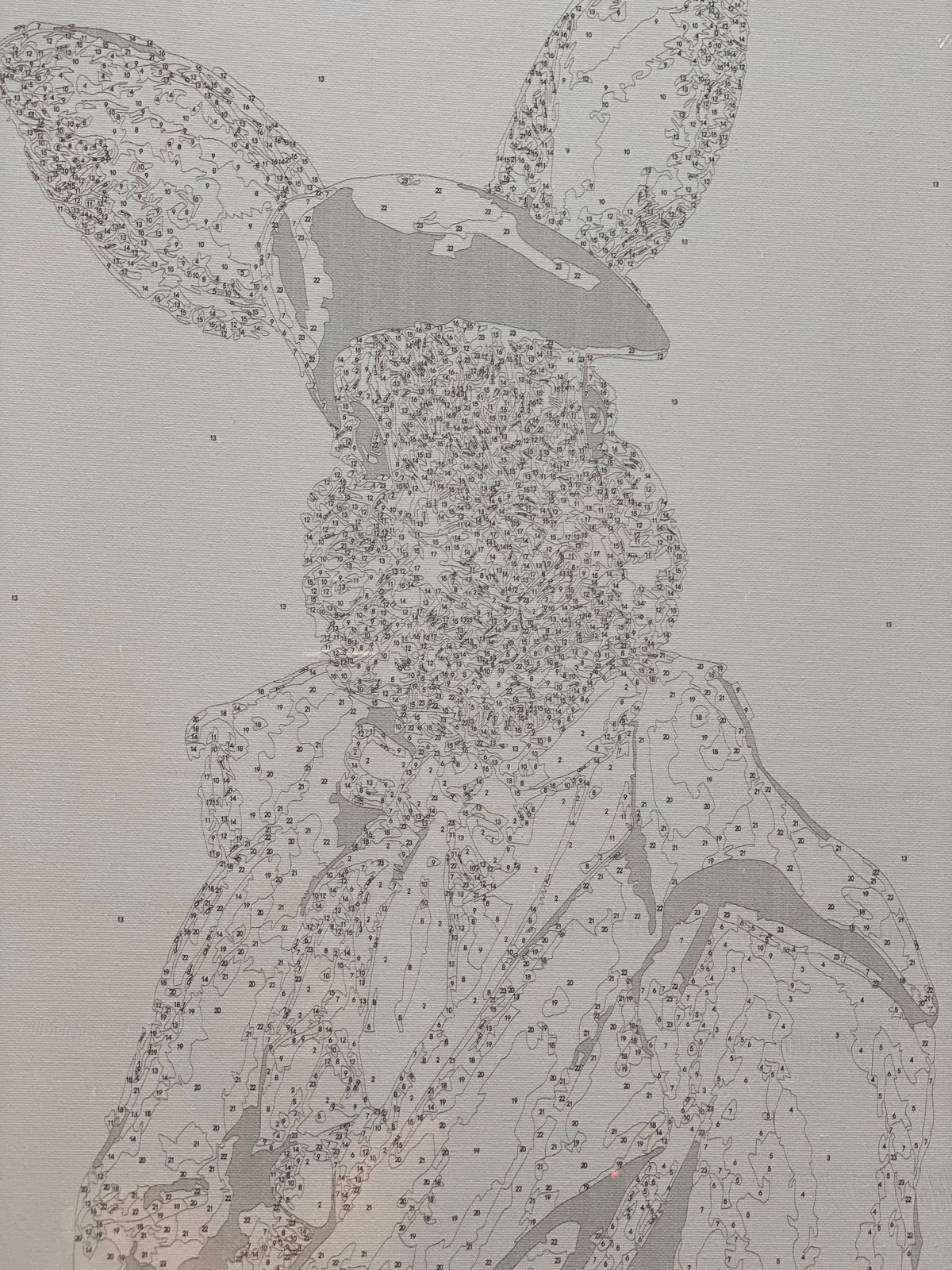 Paint By Numbers Rabbot Rabbit in a Suit – Paint by Numbers