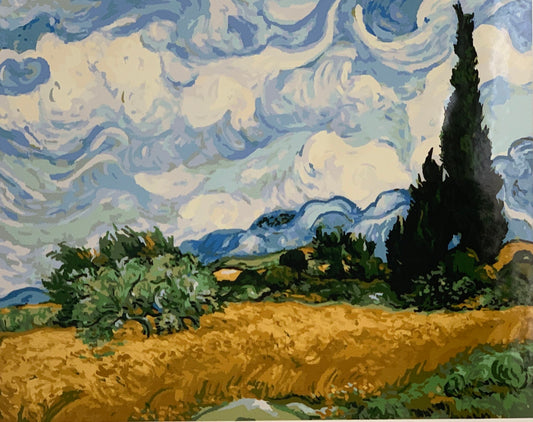 Wheatfields with Cypresses